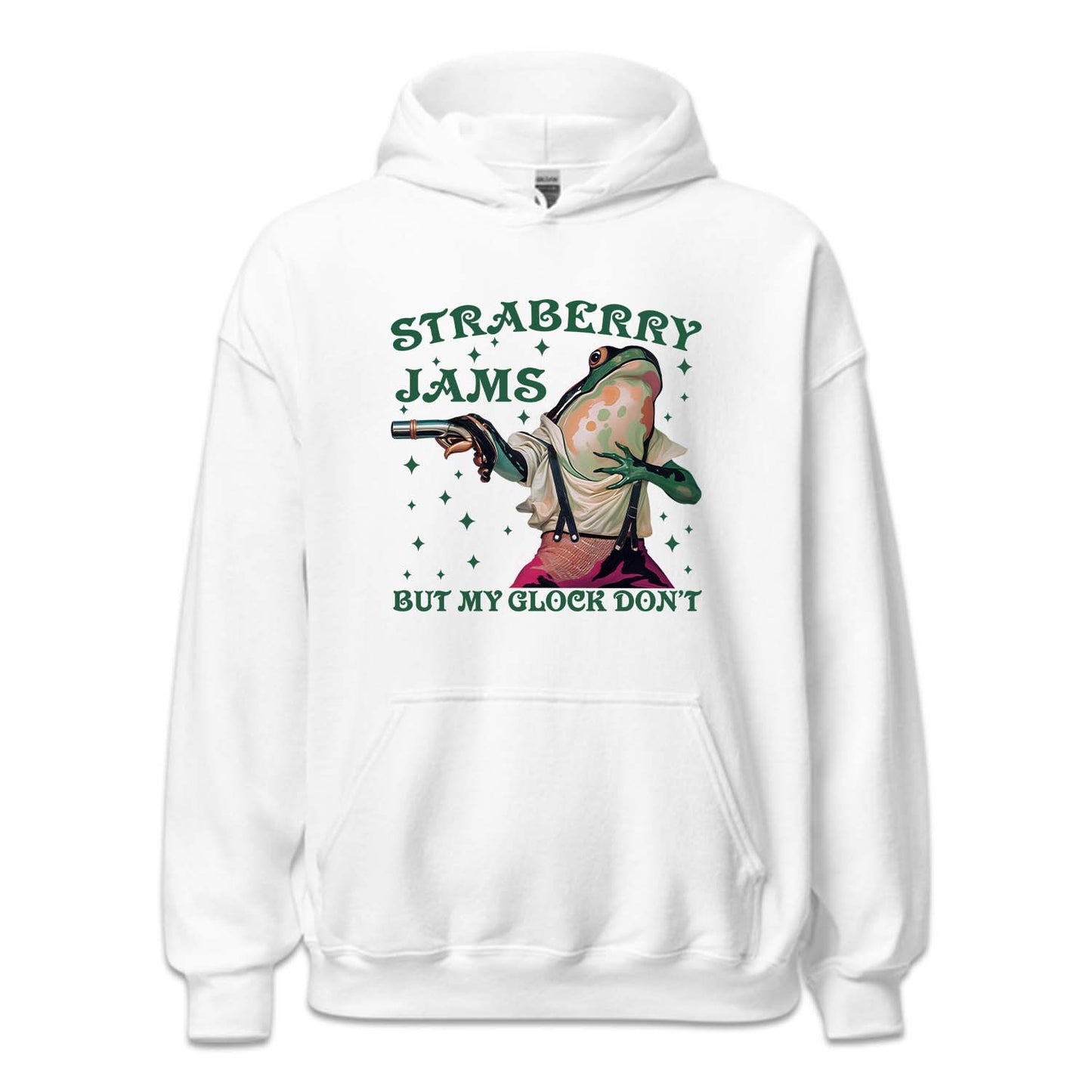 Strawberry Jams But My Glock Don't Hilarious Frog with Gun | PRODUCT CODE: SRTBWGNUL