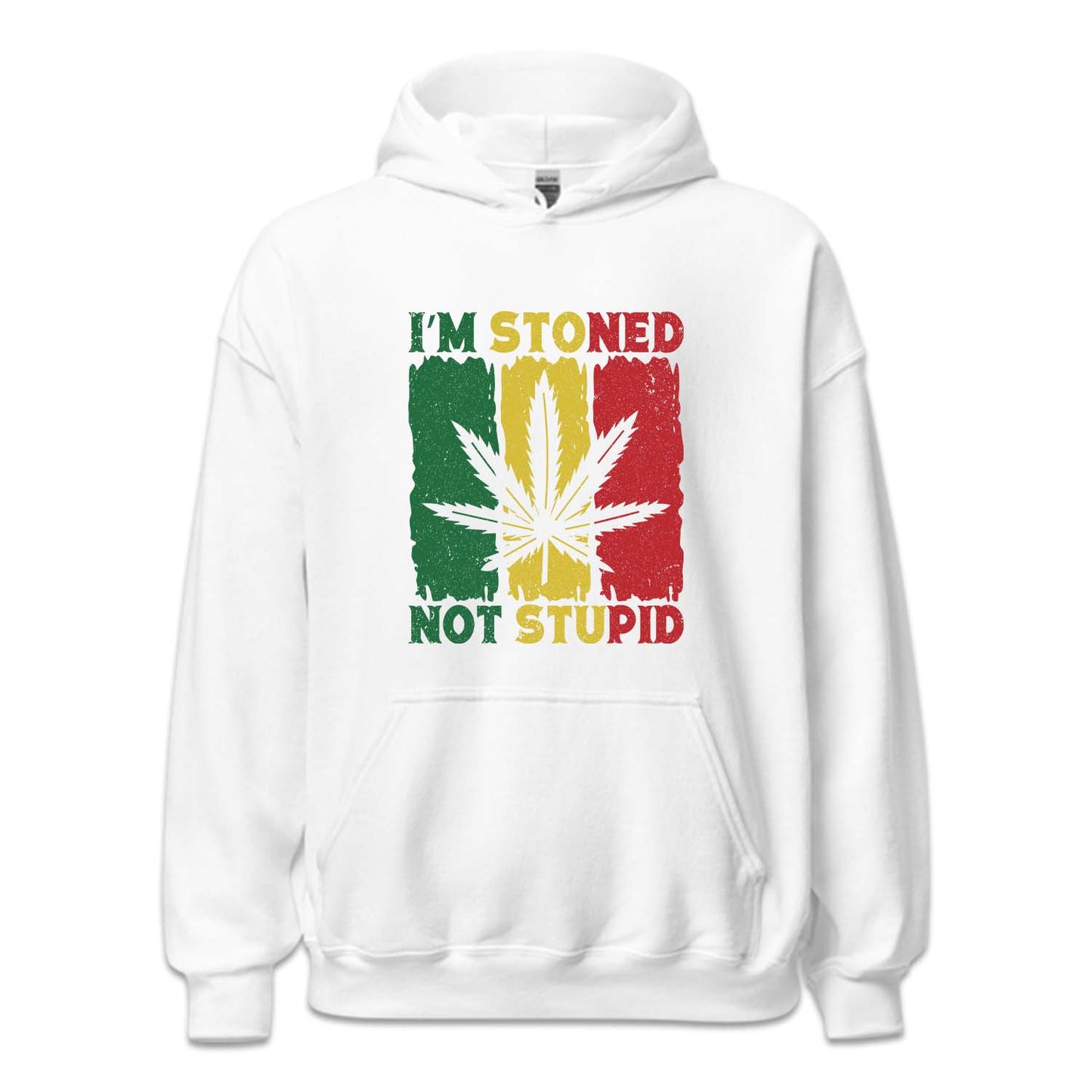 Cannabis Marijuana I'm Stoned Not Stupid THC Weed Funny Pothead | PRODUCT CODE: STNDPUCNVB