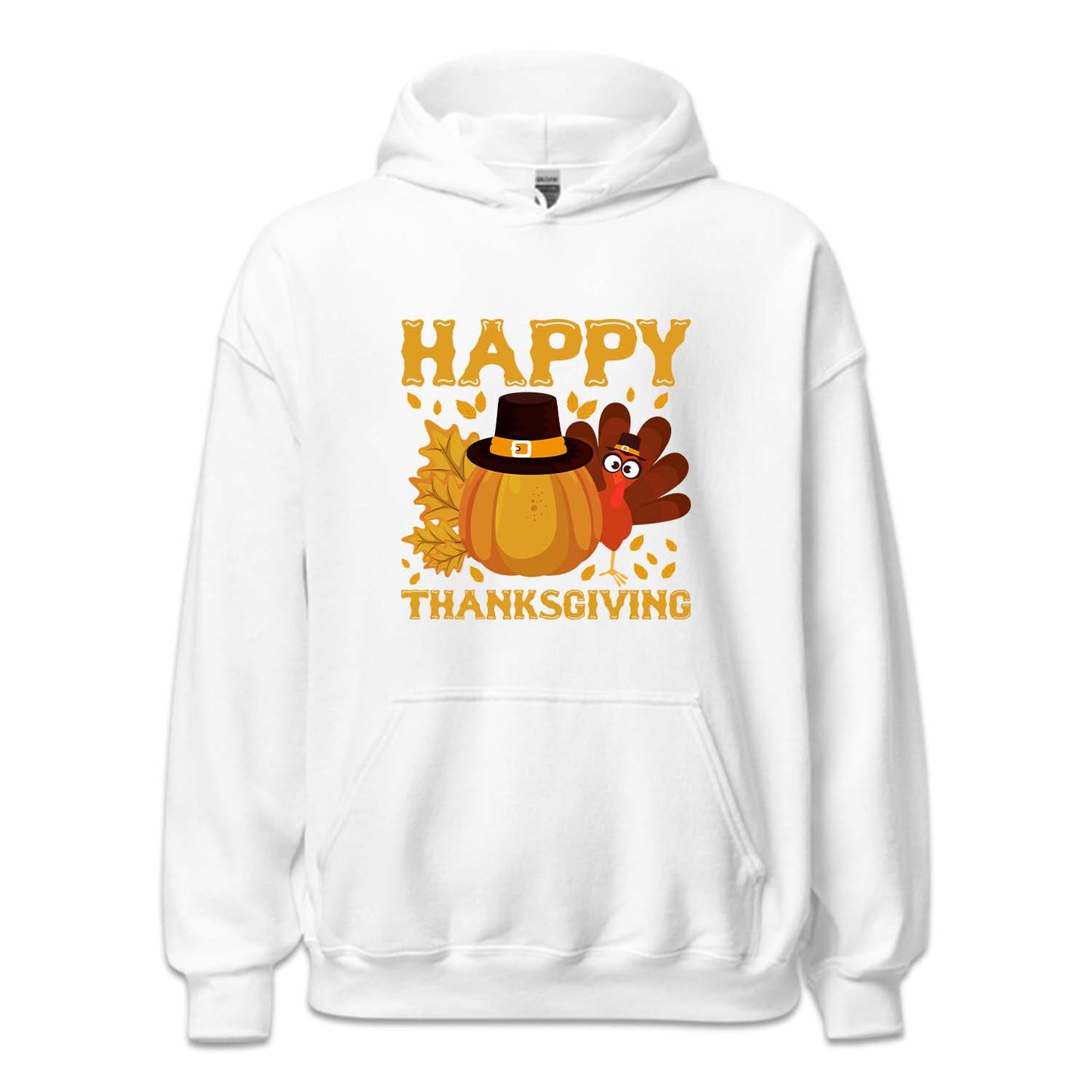 Happy Thanksgiving Pilgrim Pumpkin and Turkey Autumn Holiday | PRODUCT CODE: HPYTHNKPUK