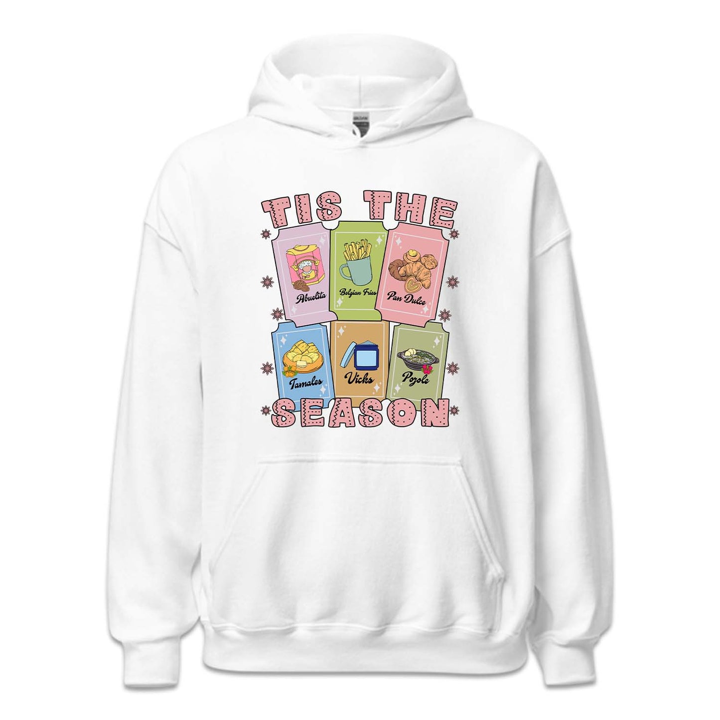 Tis The Season Mexican Christmas Festive Foods Holiday Cards Latina Xmas | PRODUCT CODE: MXNCHRMHLD