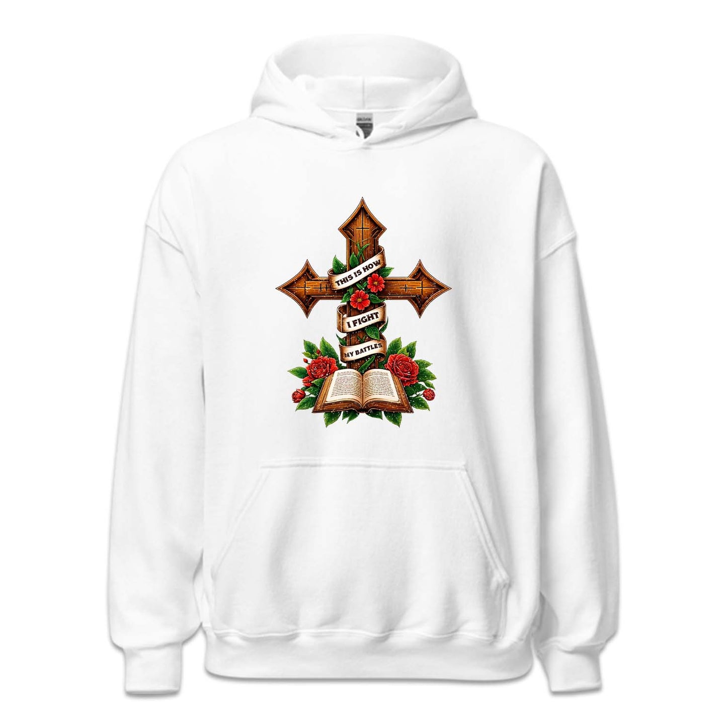 This Is How I Fight My Battles Religious Cross and Bible | PRODUCT CODE: THSOWGFTM