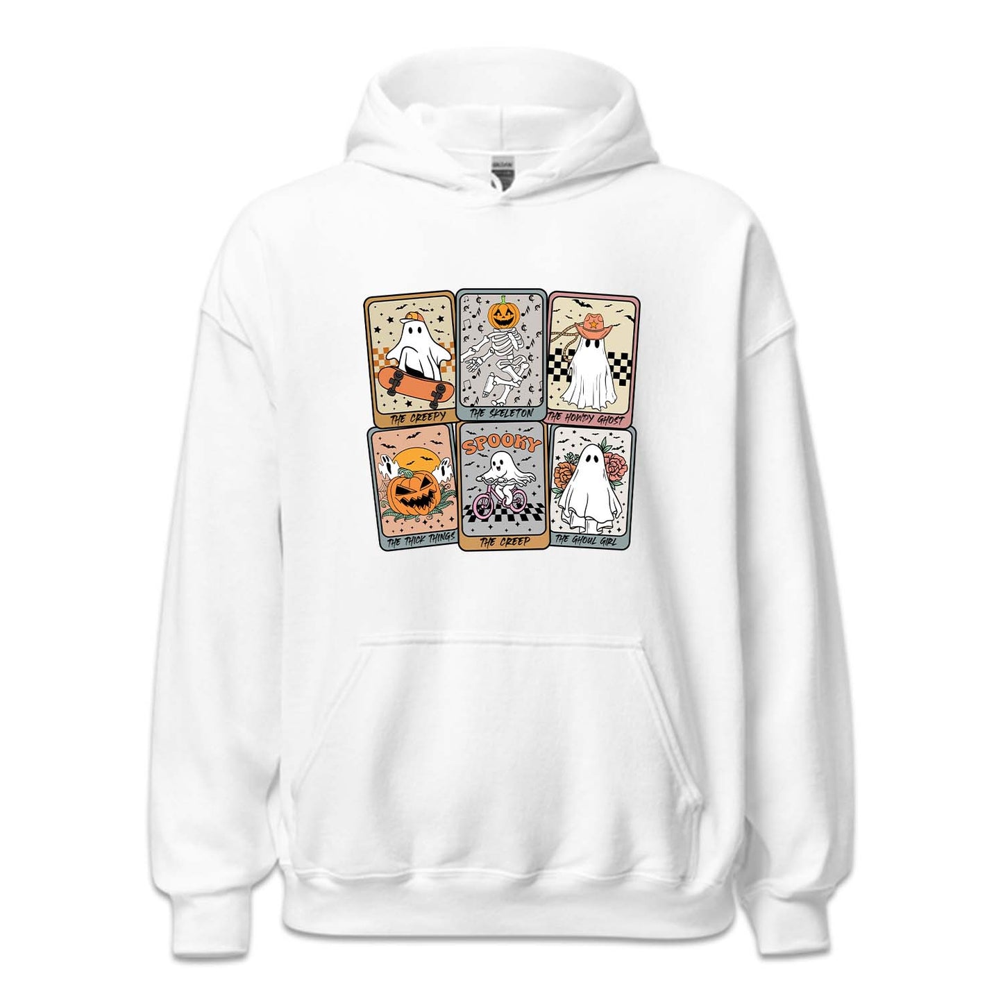 Retro Halloween Ghost Tarot Cards Spooky Ghostly Season | PRODUCT CODE: HLWGSOTHR