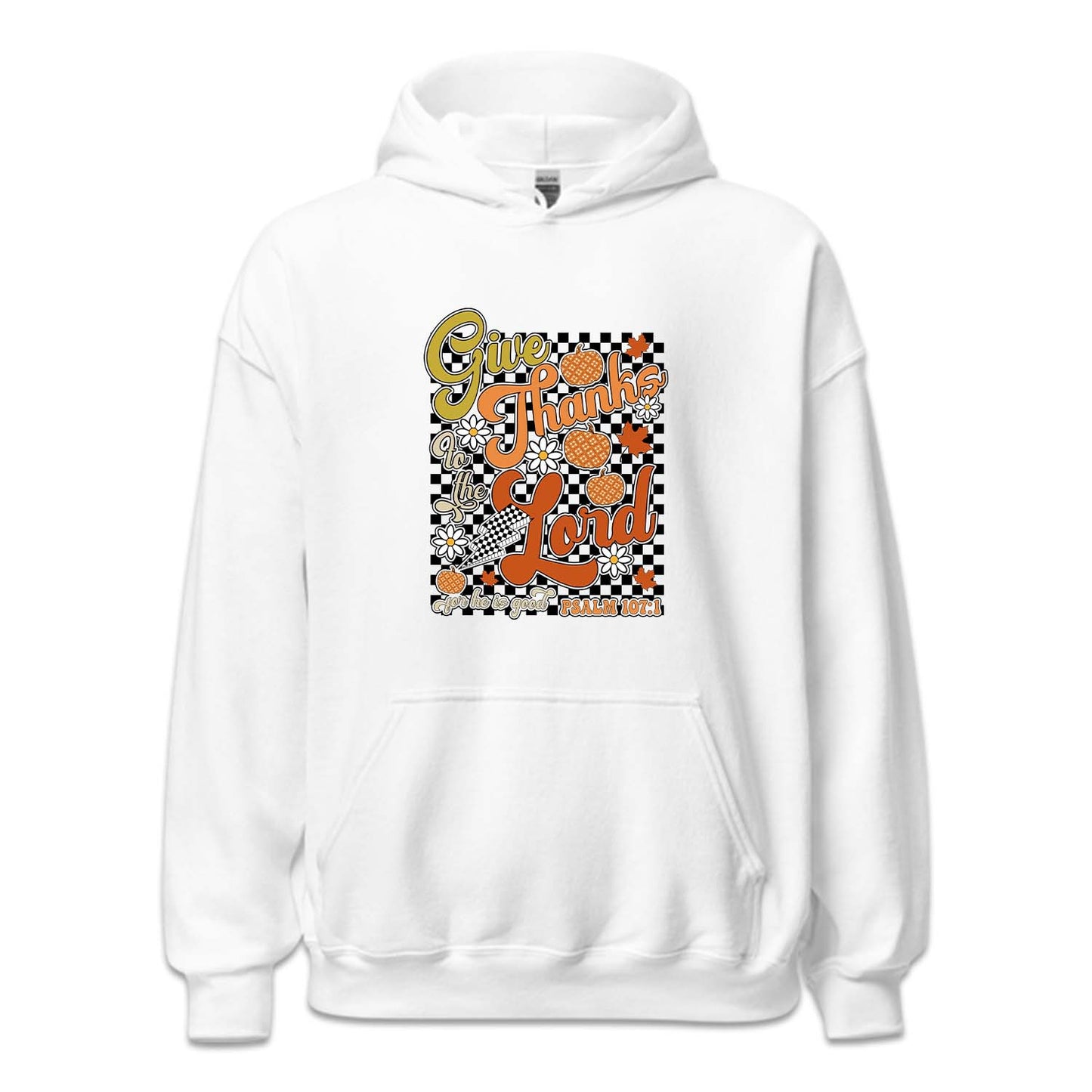 Give Thanks to the Lord Psalm 107:1 Floral Bible Verse Thanksgiving | PRODUCT CODE: GVTHNKLRDP