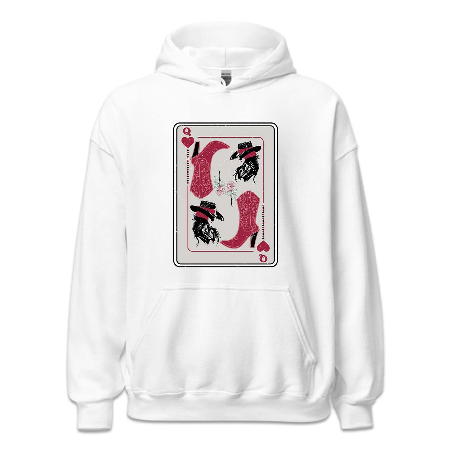 Western Cowgirl Queen of Hearts Poker Card | PRODUCT CODE: CWGQUNEHR