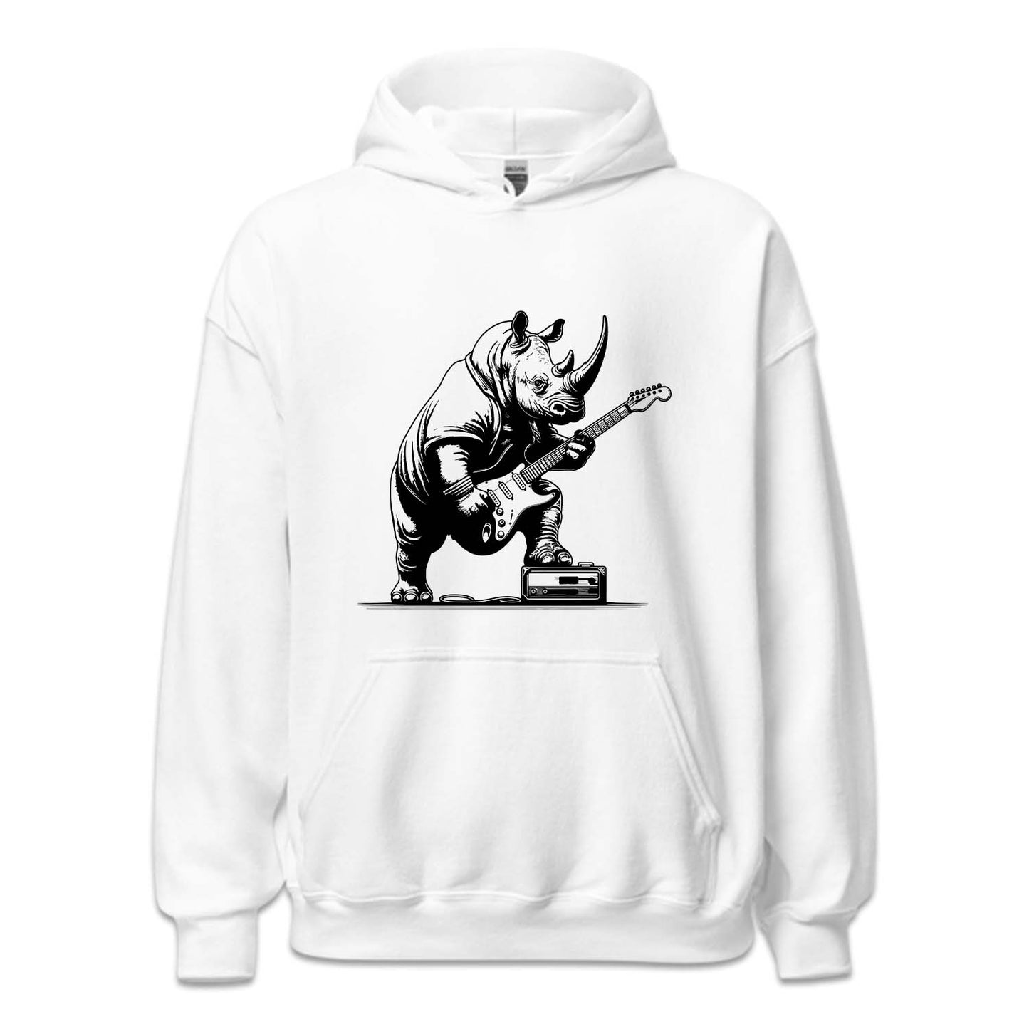 Rhino Playing Guitar Rhino Guitarist | PRODUCT CODE: RHNOPLGTU