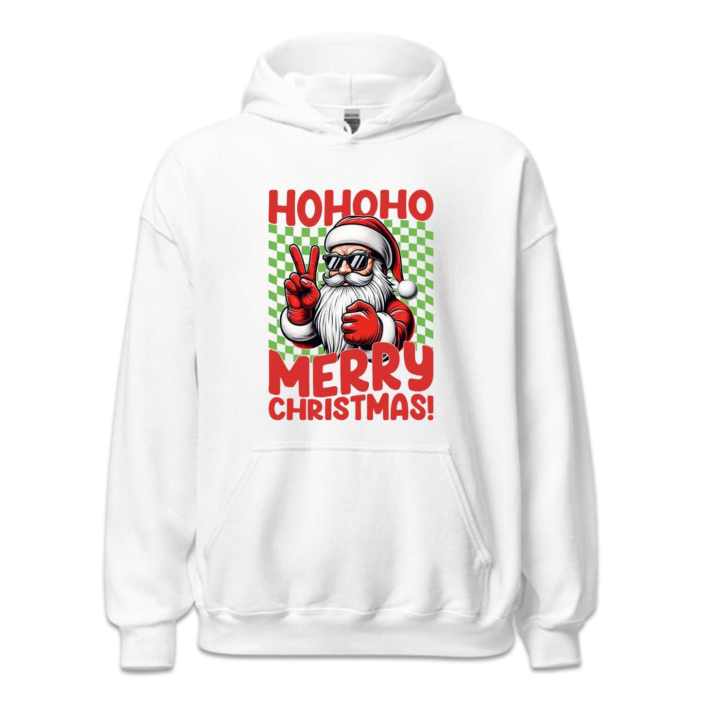Ho Ho Ho Merry Christmas Santa Claus Peace Sign Xmas | PRODUCT CODE: SNTMKNGPEC