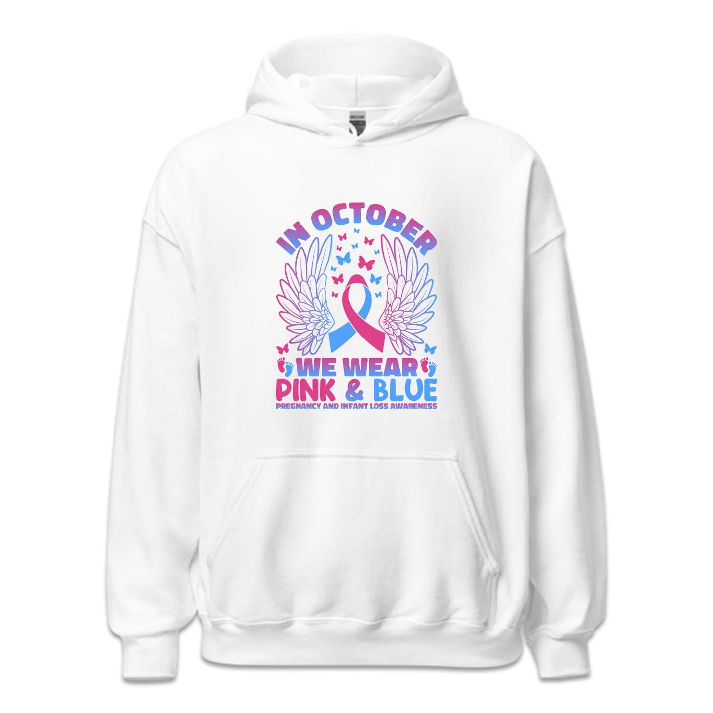 In October We Wear Pink and Blue Pregnancy and Infant Loss Awareness | PRODUCT CODE: MSCRGEAWRN