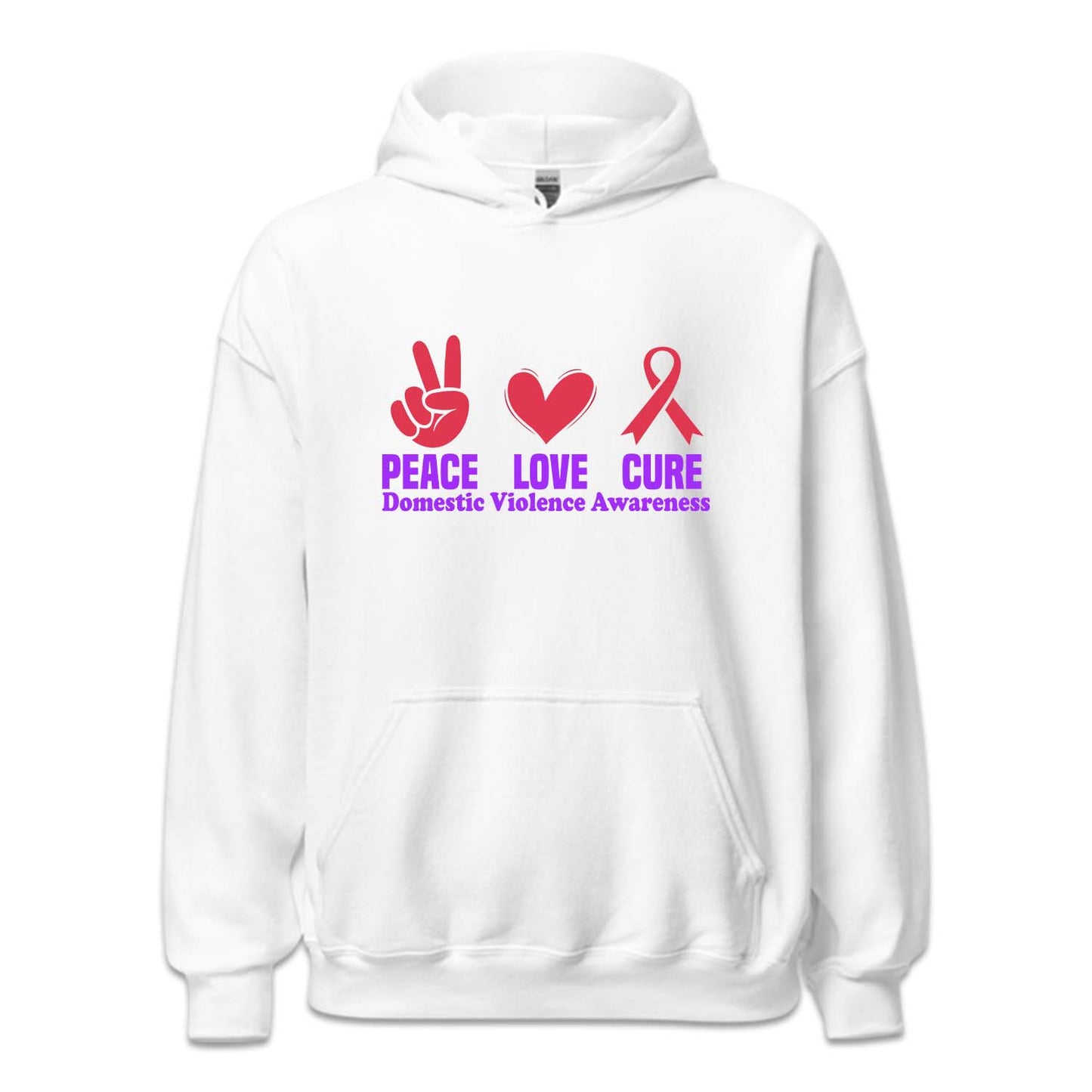 Domestic Violence Awareness Peace Love Cure Dv Survivor | PRODUCT CODE: PCELVURXDM