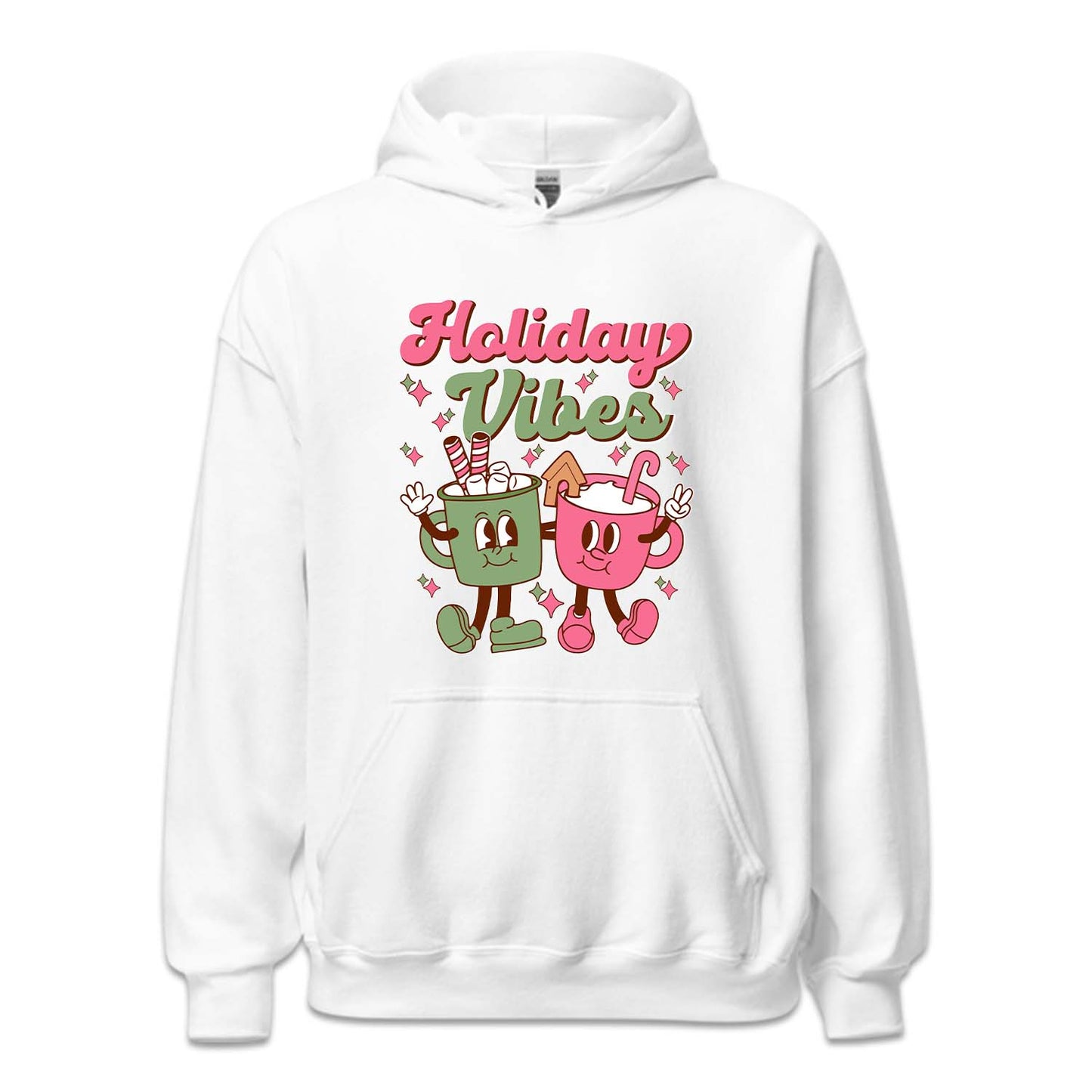 Holiday Vibes Pink Christmas Coffee Mugs Xmas | PRODUCT CODE: HLDVBSPKNCHR