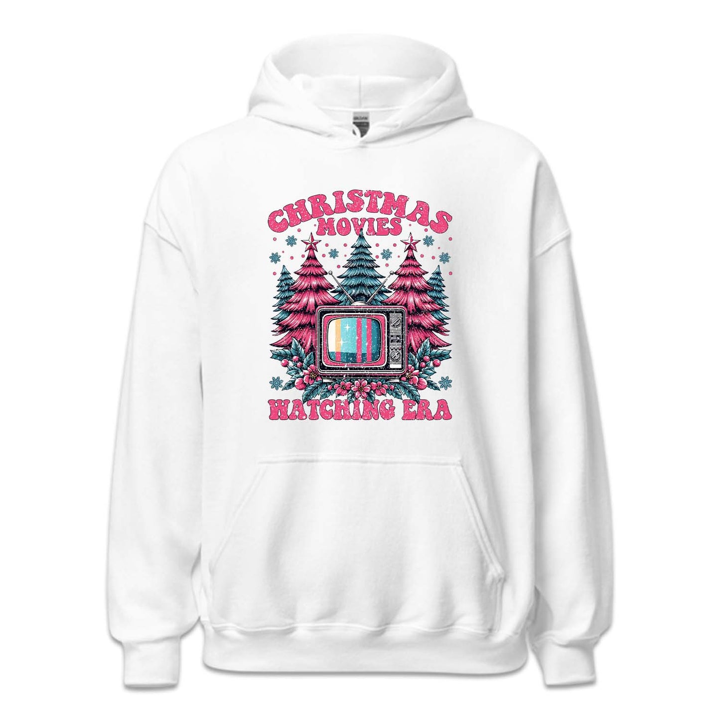 Pink Christmas Movies Watching Era Cozy Xmas Movie Night | PRODUCT CODE: PKCRTMVESWR
