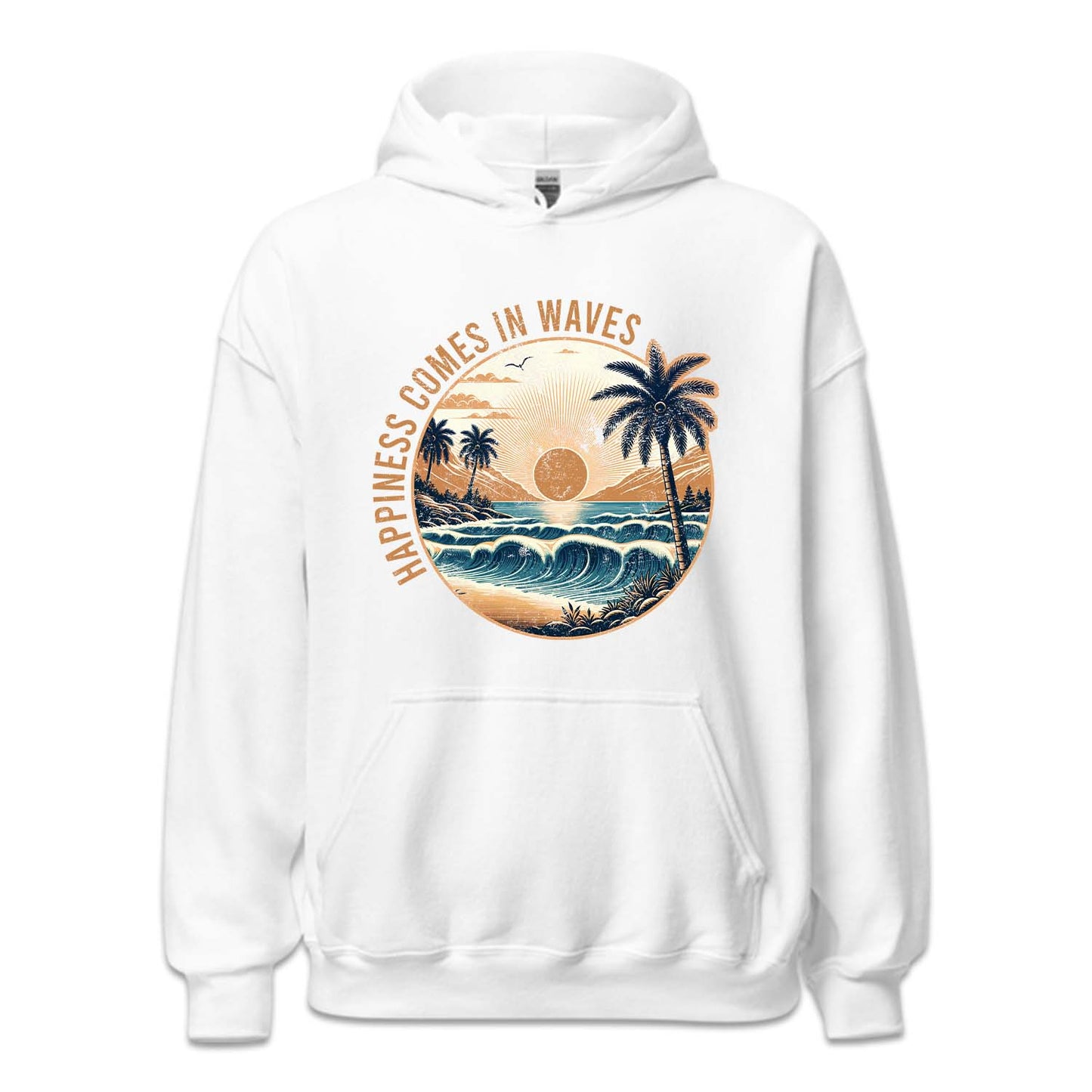Happiness Comes In Waves Beach Vibes | PRODUCT CODE: HPANSCMIW