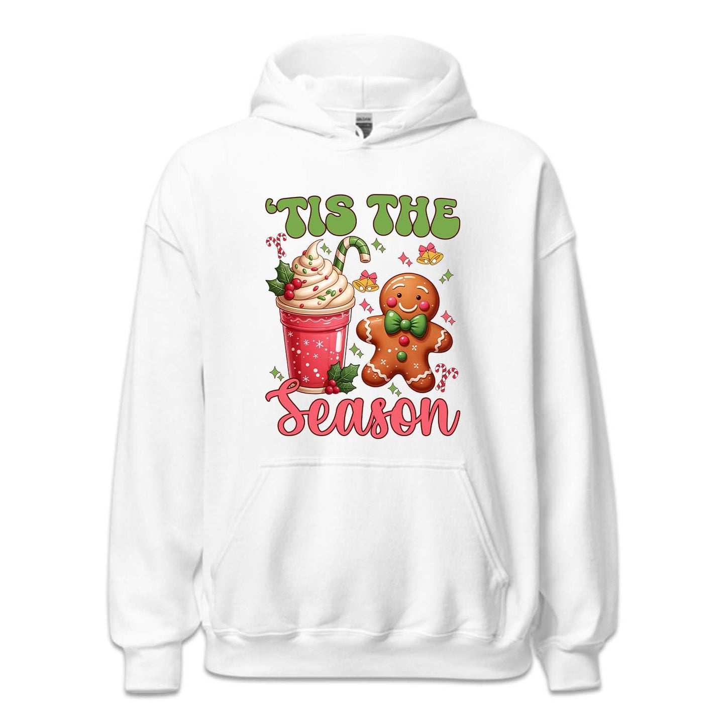 Tis The Season Pink Christmas Hot Cocoa Cup & Gingerbread Man Xmas | PRODUCT CODE: TSHEANOPKNCH