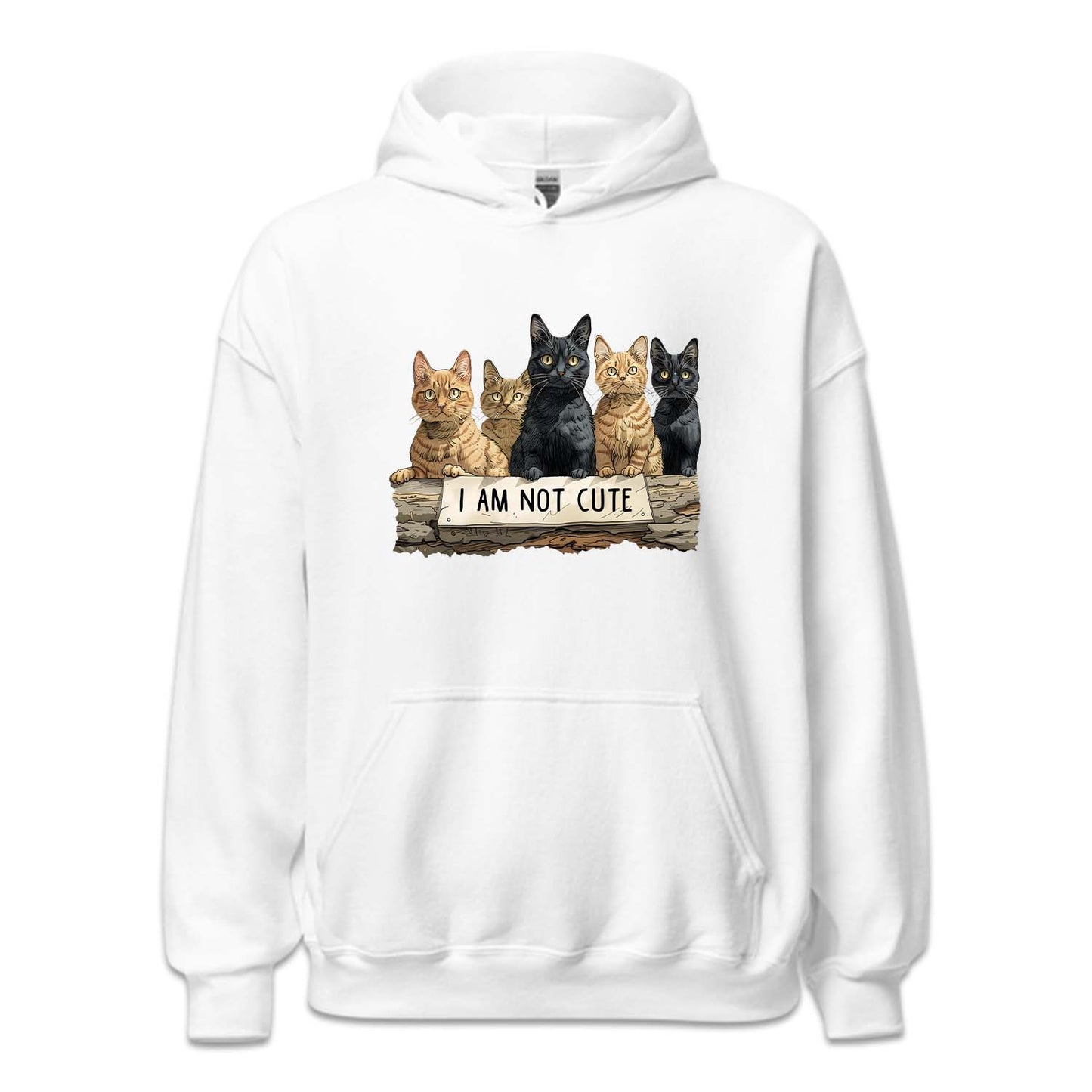 I Am Not Cute Sign Funny Five Cats | PRODUCT CODE: FVCTIMNTCG