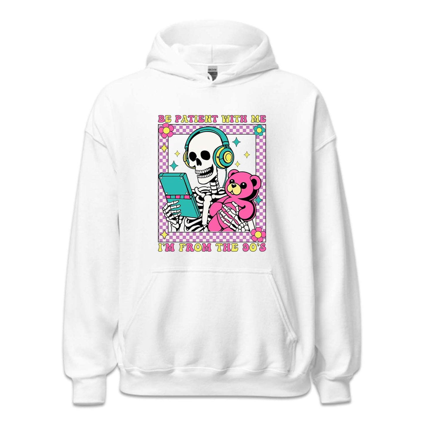 Retro Skeleton Be Patient With Me I'm From The 90's | PRODUCT CODE: BPTNSKWTN