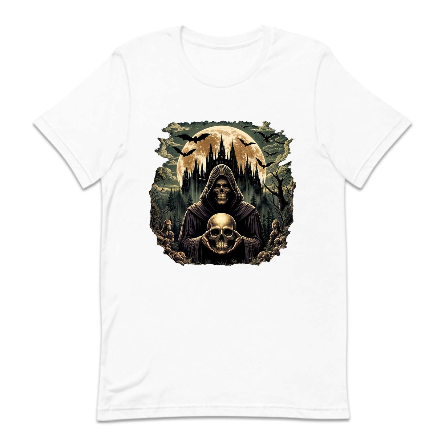 Vintage Skeleton Dark Gothic Castle | PRODUCT CODE: SKLTDKRAV