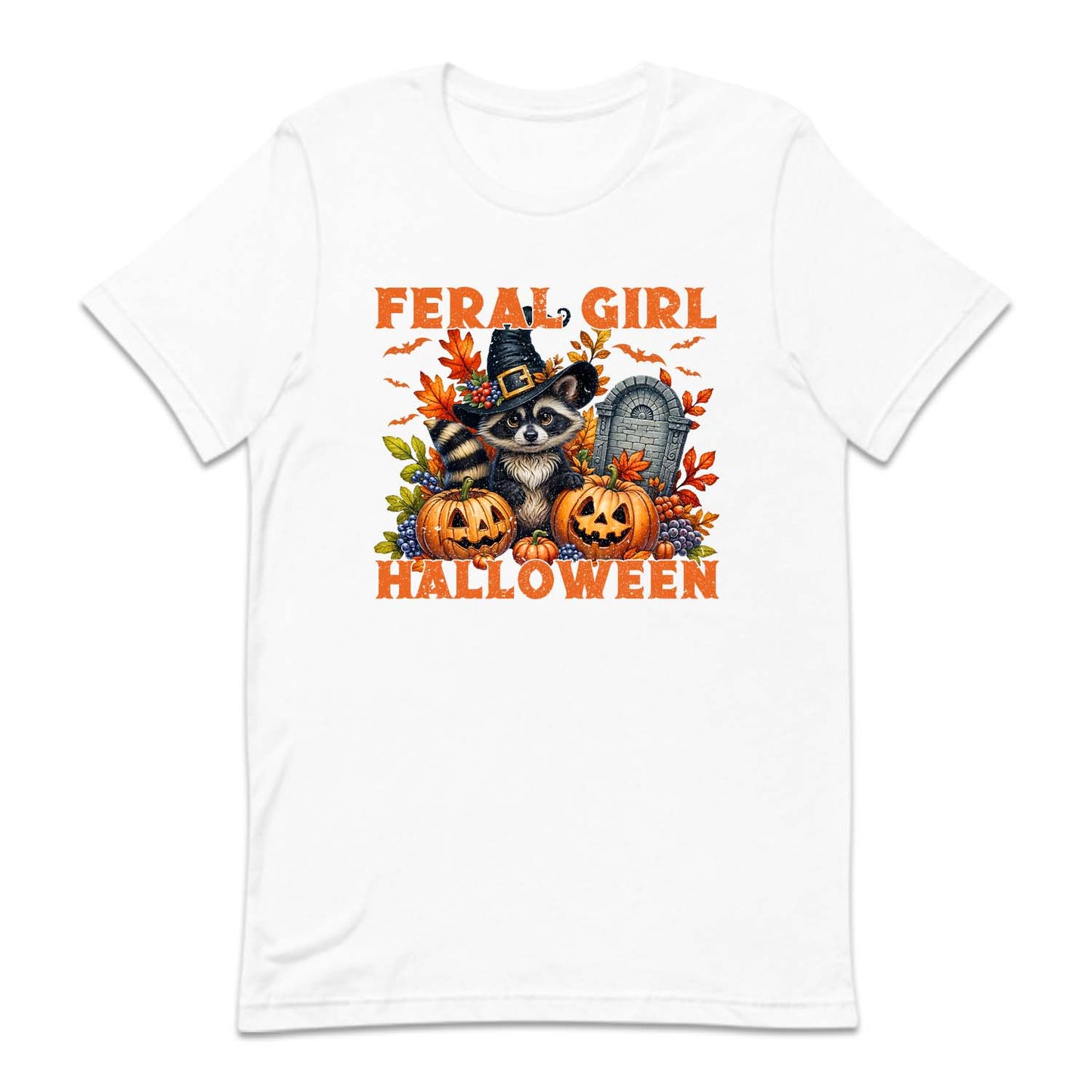 Feral Girl Halloween Spooky Raccoon Autumn Season | PRODUCT CODE: FRLGIHLWRC