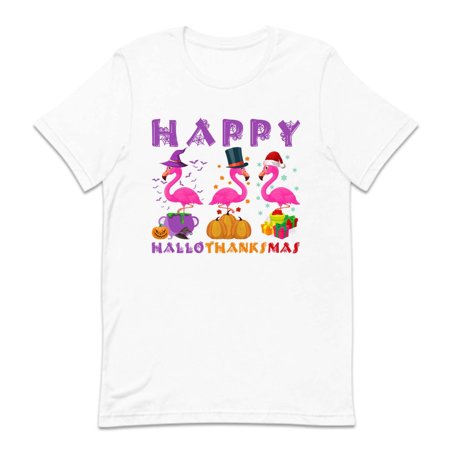 Flamingo Happy HalloThanksMas | PRODUCT CODE: HPLTKCFLMG