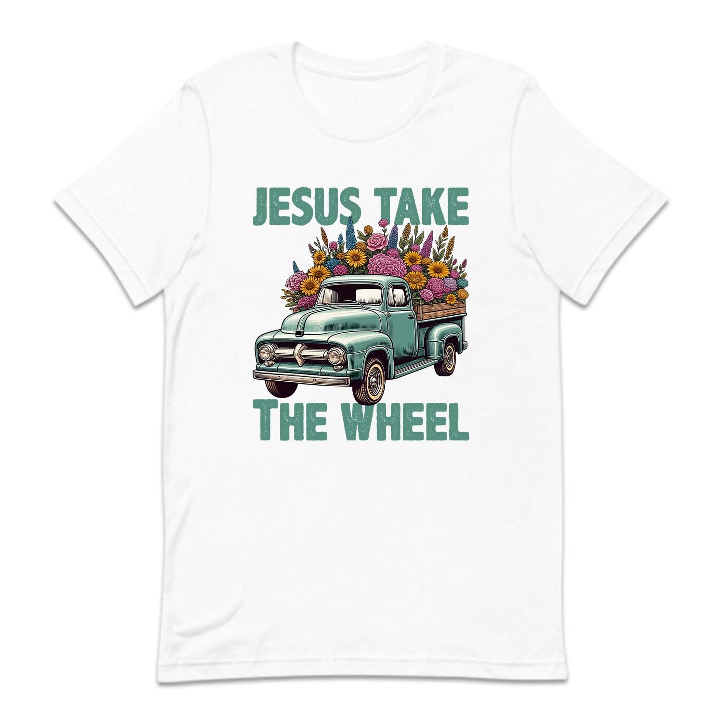Jesus Take The Wheel Christian Floral | PRODUCT CODE: JSUTKHELCR