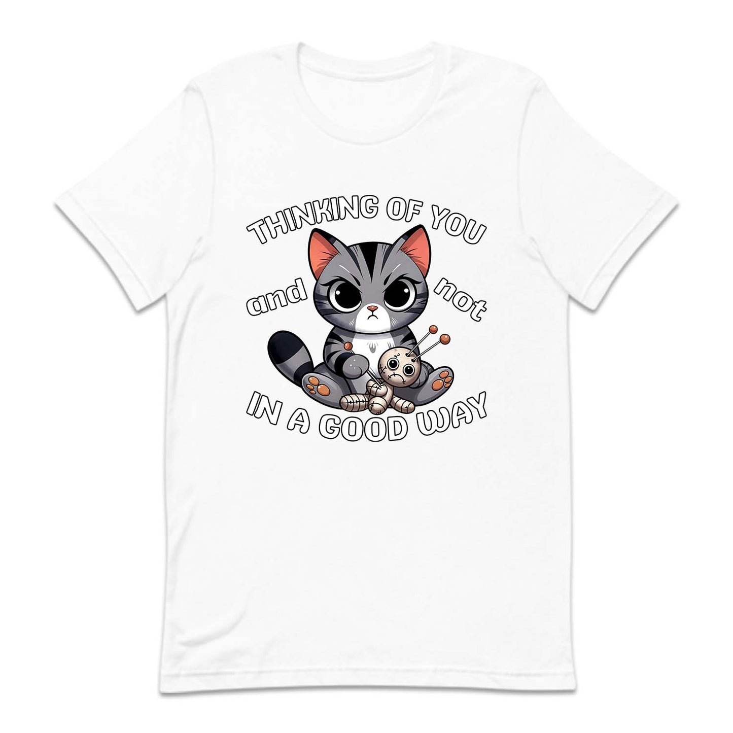 Humorous Cat with Toy Thinking of You and Not in a Good Way | PRODUCT CODE: HMRCTWYOHK