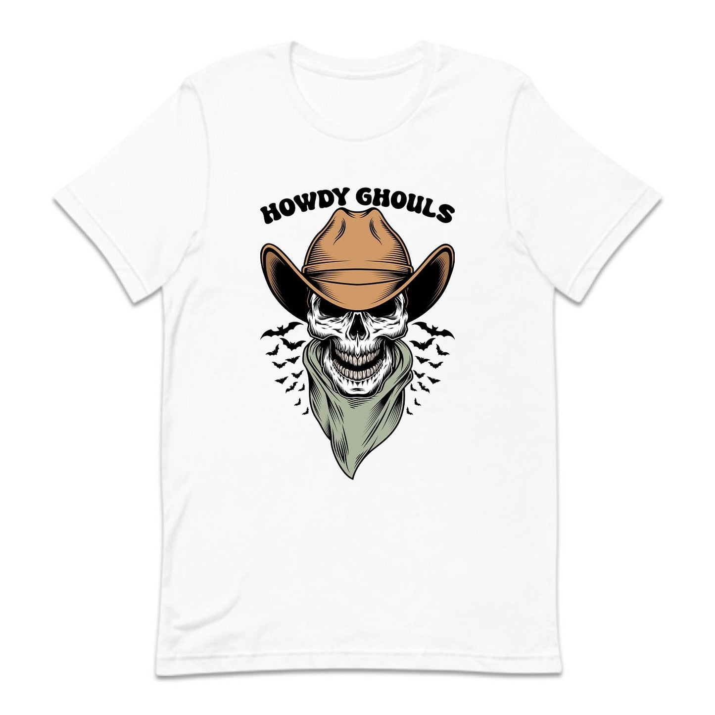 Howdy Ghouls Western Skull Cowboy Halloween | PRODUCT CODE: HWDGLUSCW