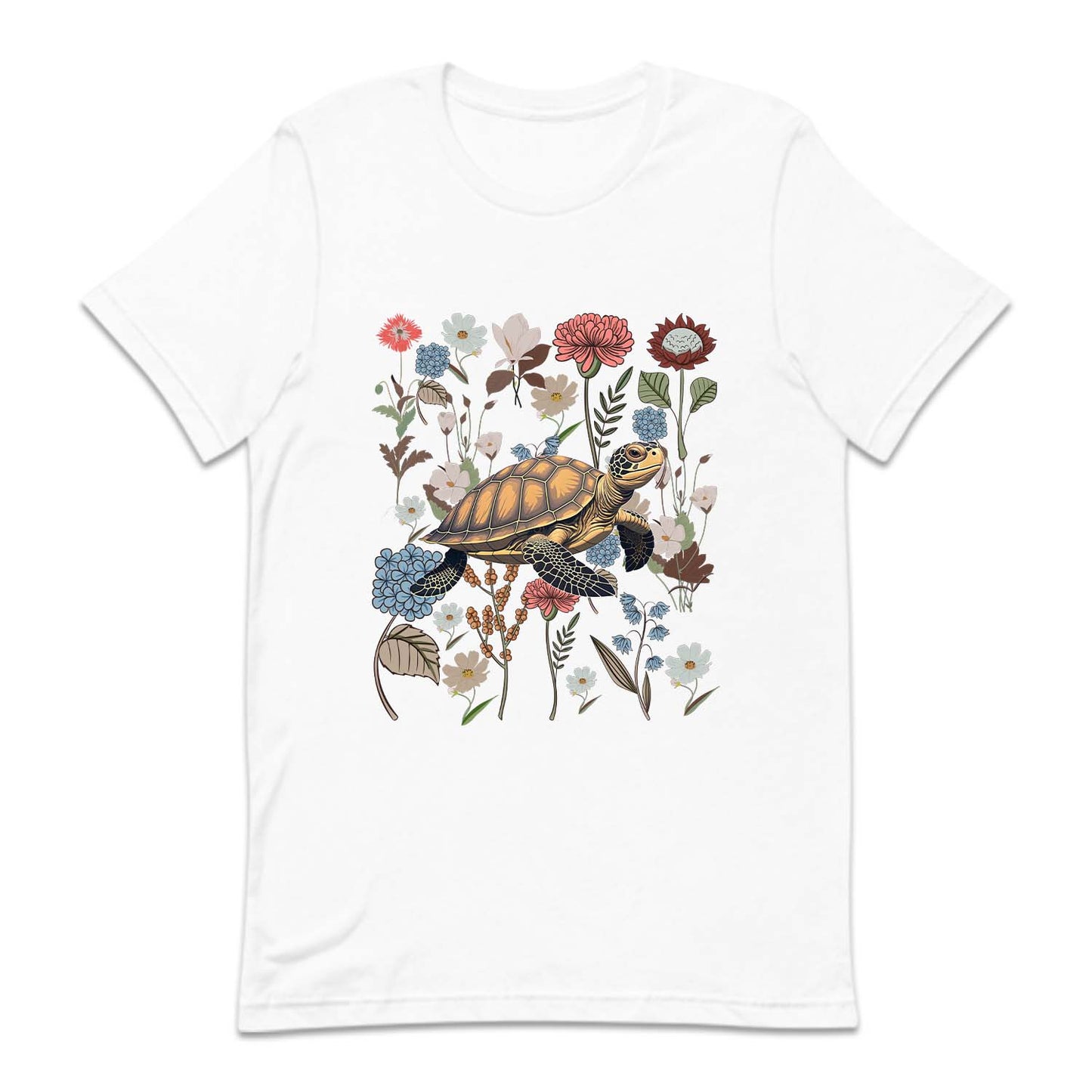 Vintage Floral Sea Turtle | PRODUCT CODE: VGTFLOSERT