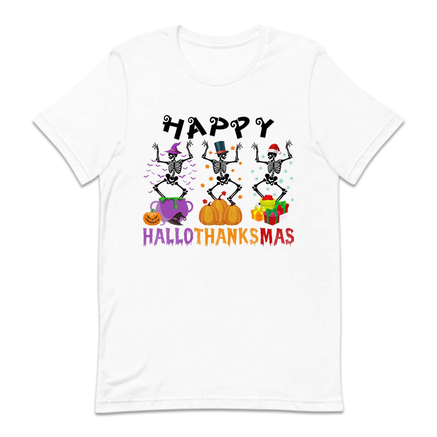 Dancing Skeleton Happy Hallothanksmas | PRODUCT CODE: HLOTHDNCSK