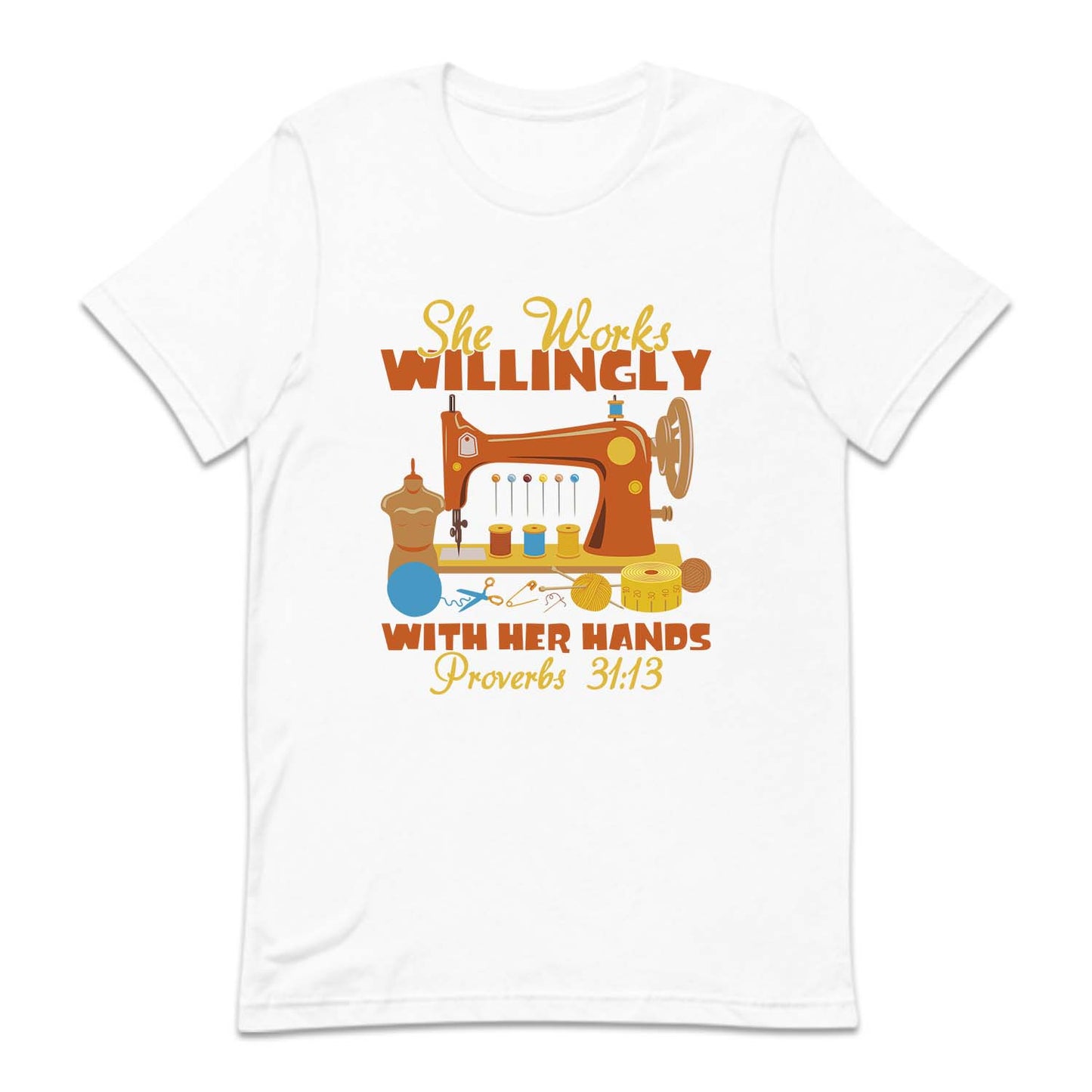 She Works Willingly With Her Hands Sewing Machine | PRODUCT CODE: SWLNGYHRN