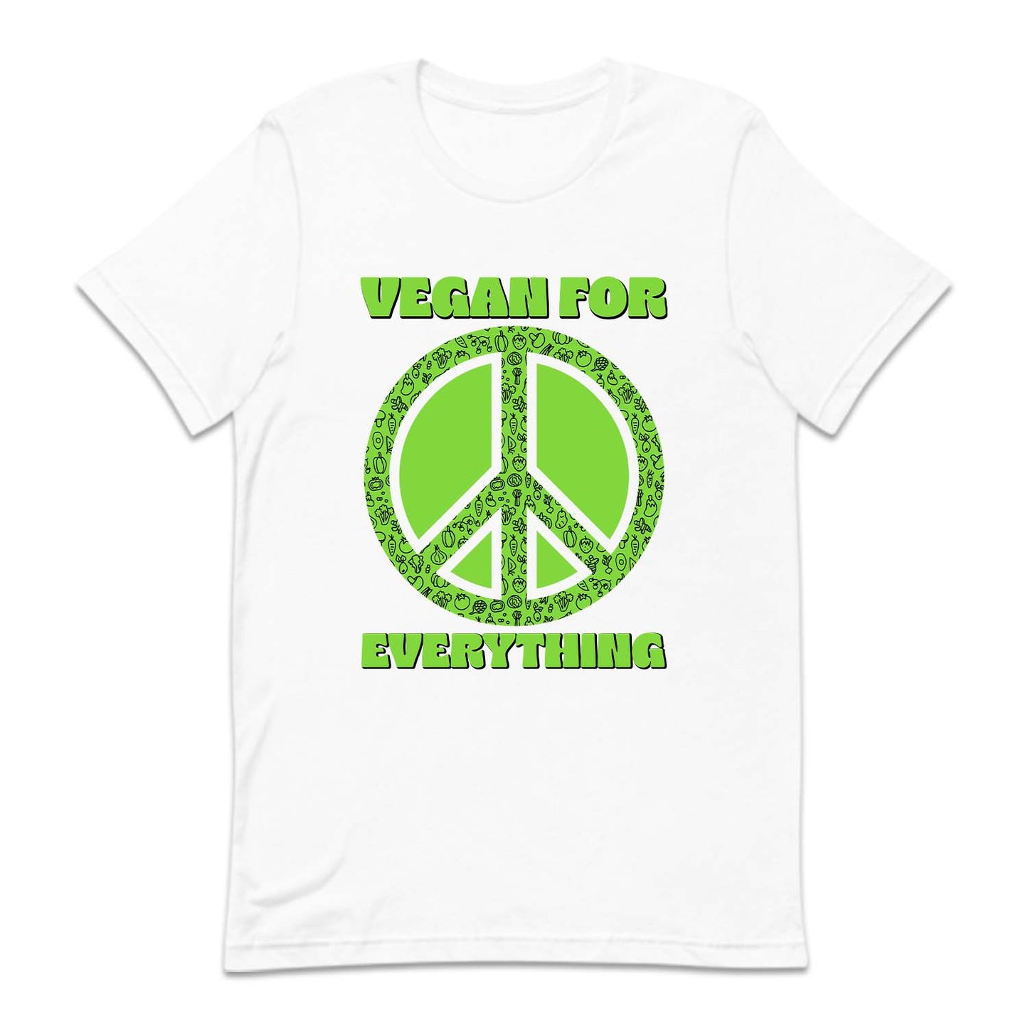 Vegan For Everything Peace Sign Eco-Friendly Veganism Awareness | PRODUCT CODE: VNGFREVTHN