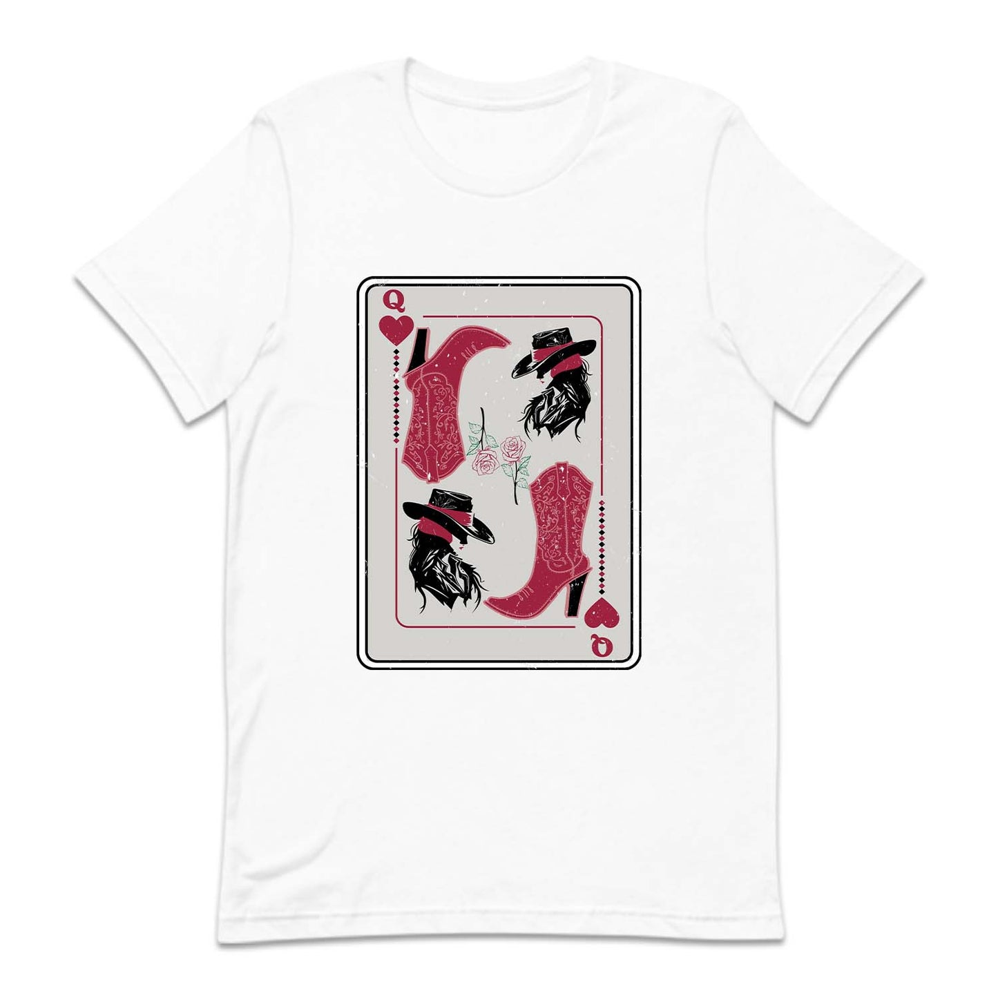 Western Cowgirl Queen of Hearts Poker Card | PRODUCT CODE: CWGQUNEHR