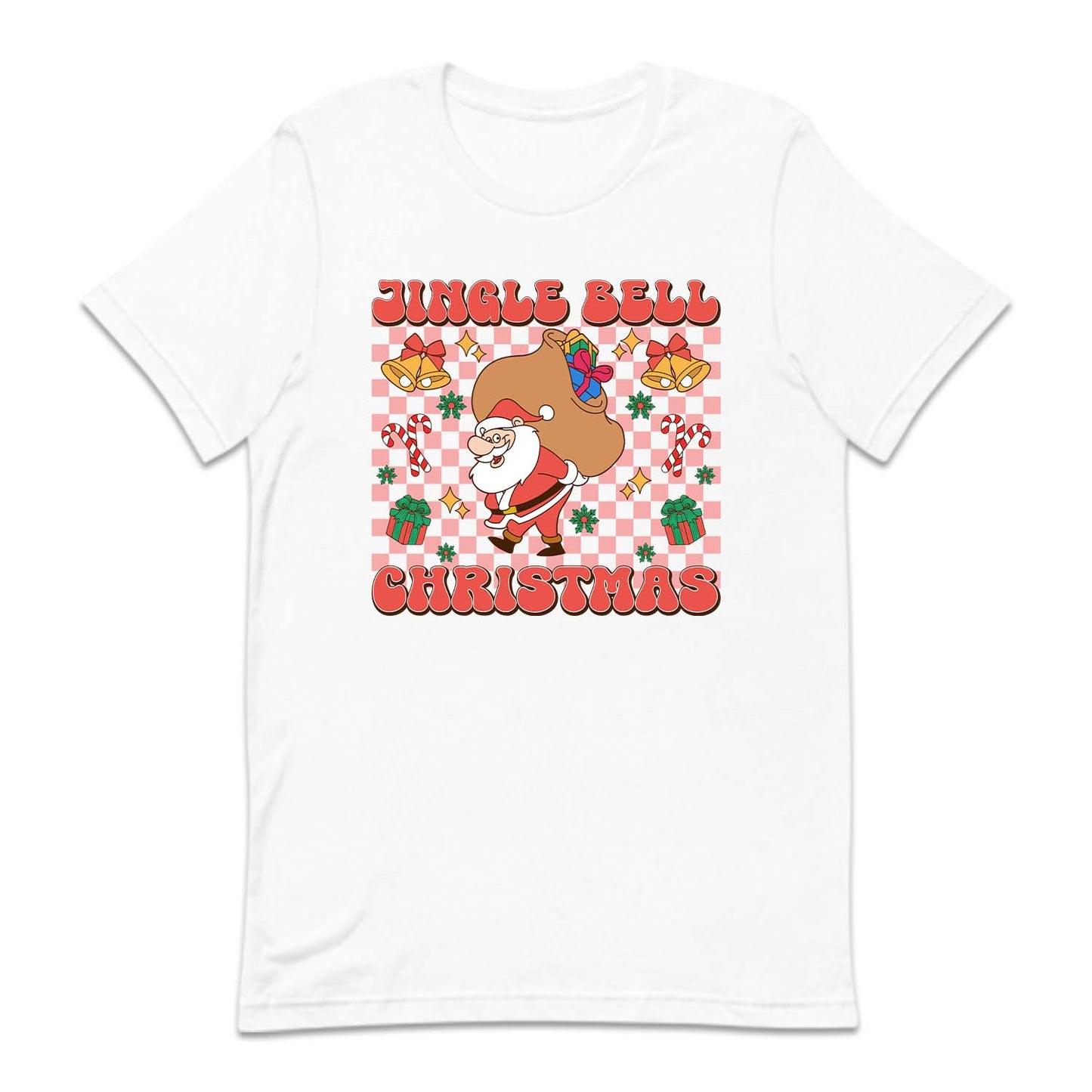 Christmas Jingle Bell Xmas Santa Claus with Bag of Gifts | PRODUCT CODE: JNGLBECHRST