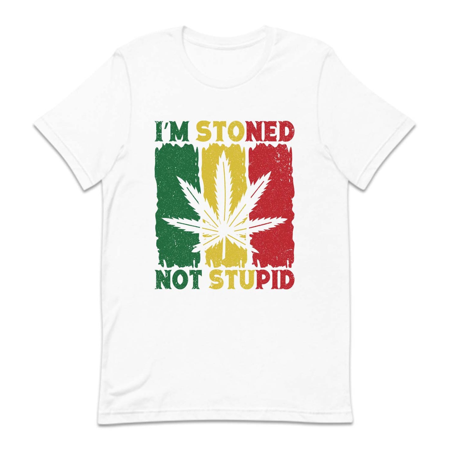 Cannabis Marijuana I'm Stoned Not Stupid THC Weed Funny Pothead | PRODUCT CODE: STNDPUCNVB