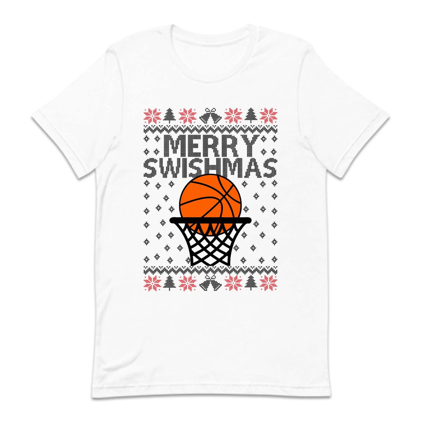 Merry Swishmas Basketball Christmas Sports Xmas Game Day | PRODUCT CODE: MRYSHWMABLK