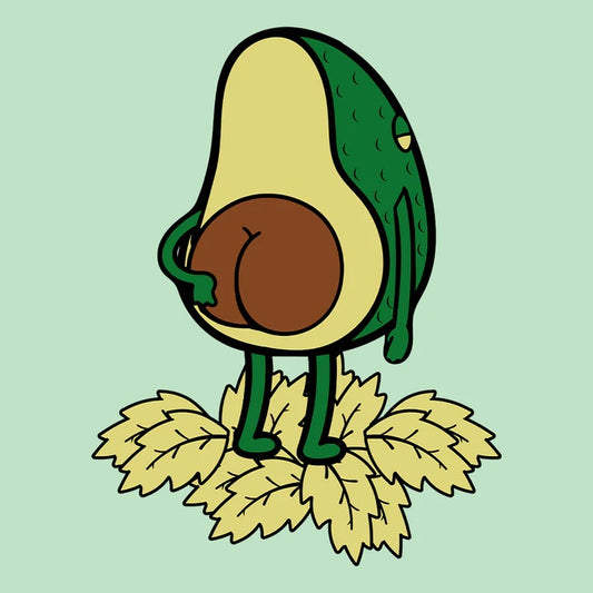 Get Cheeky with the "Avocado Butt Funny Avocado Booty Humor" T-Shirt