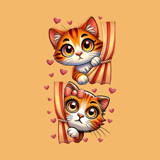 Peekaboo Cats Valentine’s Lovable Kittens T-Shirt: A Perfect Gift for Cat Lovers