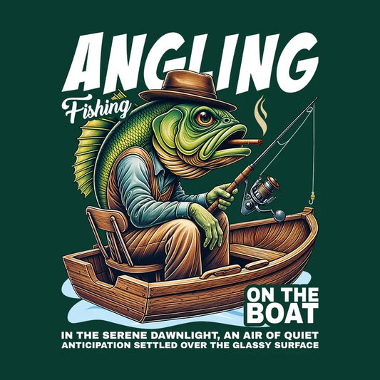 Discover the Perfect Blend of Style and Passion: The Vintage Angler Fishing T-Shirt