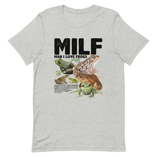 Embrace Your Love for Frogs with Our Unique "Milf Man I Love Frogs" T-Shirt