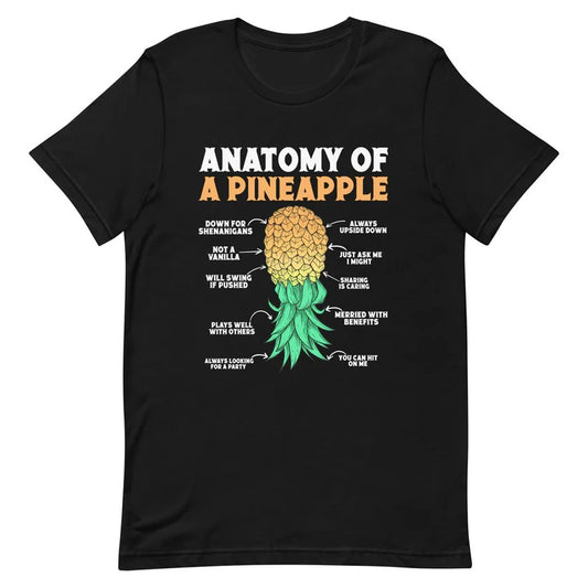 The Fascinating Anatomy of a Pineapple: A Unique T-Shirt Design