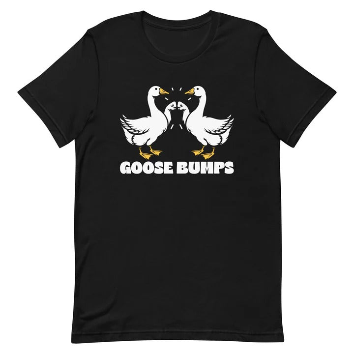 Embrace Whimsy with the "Goose Bumpes Honking Bird" T-Shirt