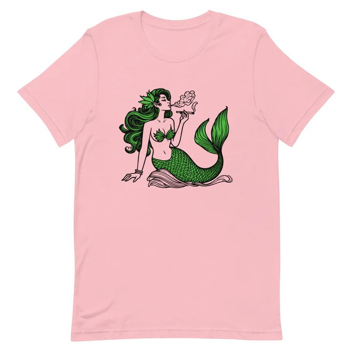 Unleash Your Unique Style with the "Mermaid Smoking Weed Joint" T-Shirt