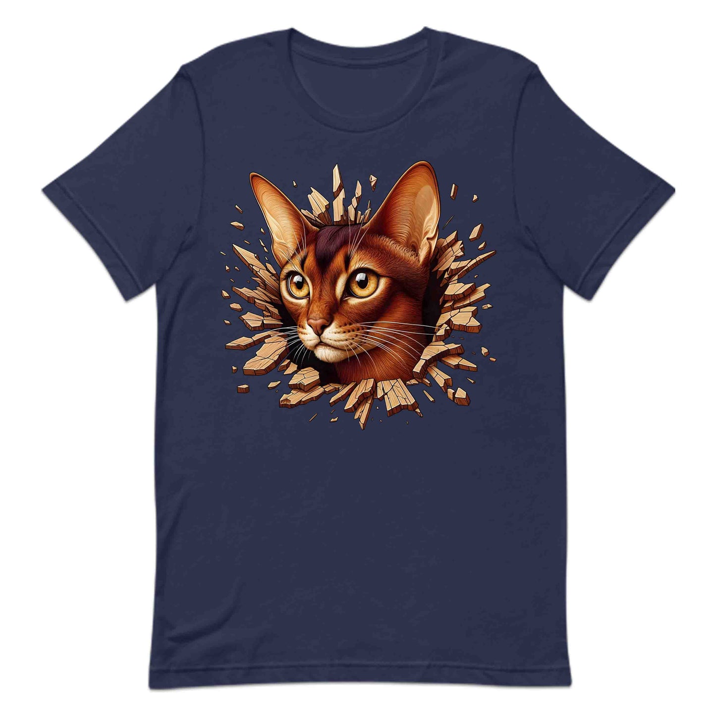 Abyssinian Cat Breaking Through Wall 3D Realistic Cat | PRODUCT CODE: ABSNYCTABRKF