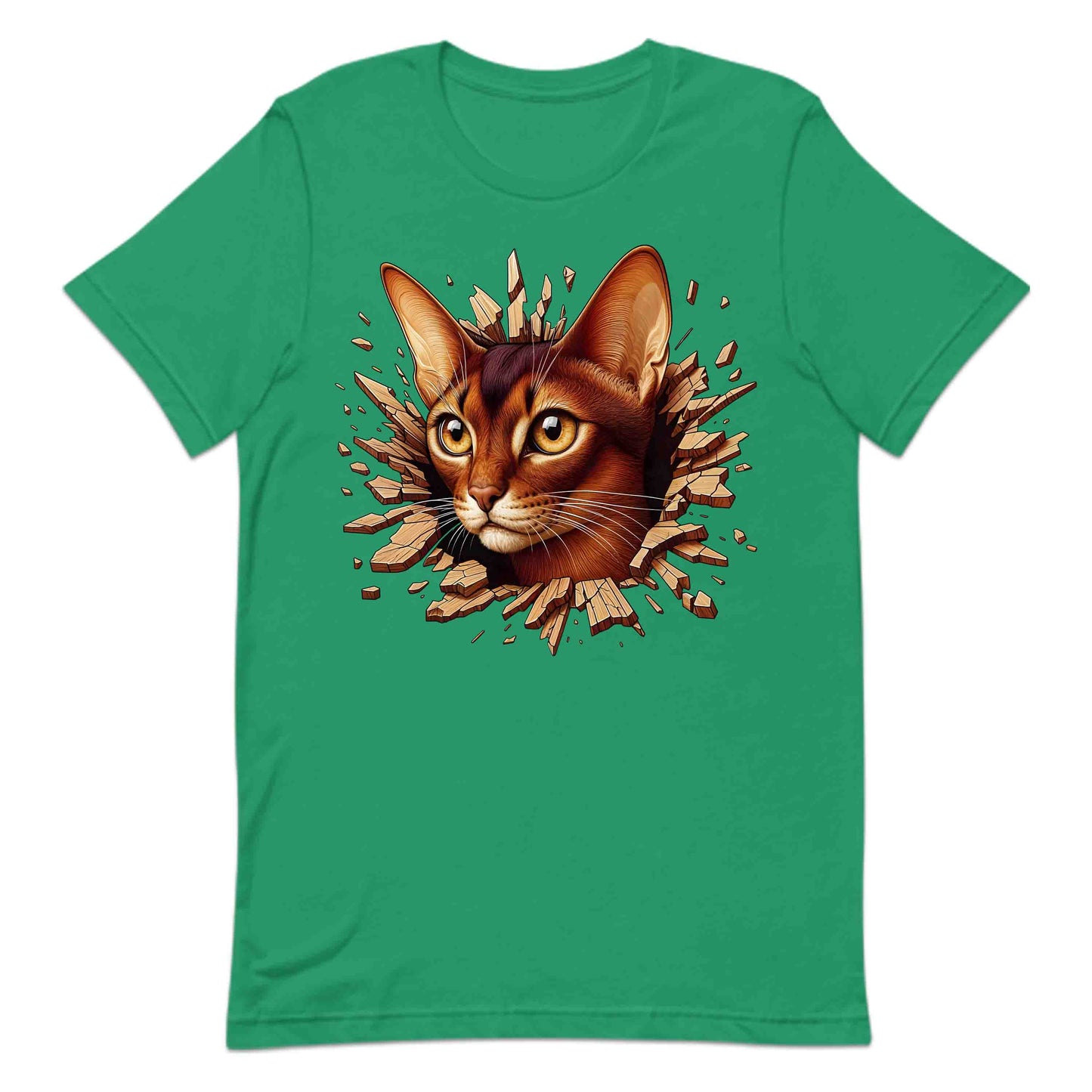 Abyssinian Cat Breaking Through Wall 3D Realistic Cat | PRODUCT CODE: ABSNYCTABRKF