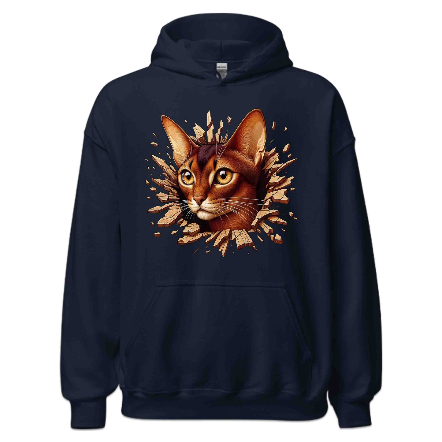 Abyssinian Cat Breaking Through Wall 3D Realistic Cat | PRODUCT CODE: ABSNYCTABRKF