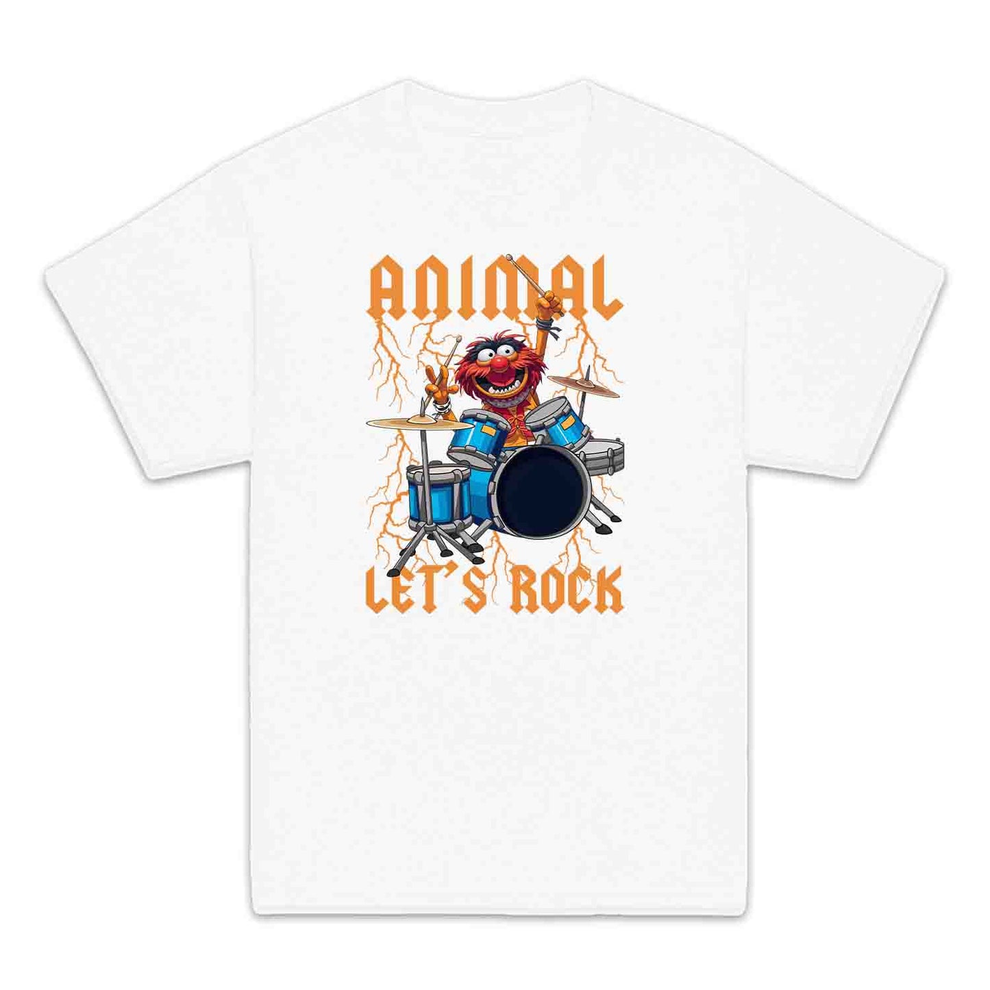 The Muppets Animal Drummer Kids T-Shirt, Jumper & Hoodie – Let’s Rock! Electric Blue Rock Music Fan Apparel | PRODUCT CODE: ADNERWUYO