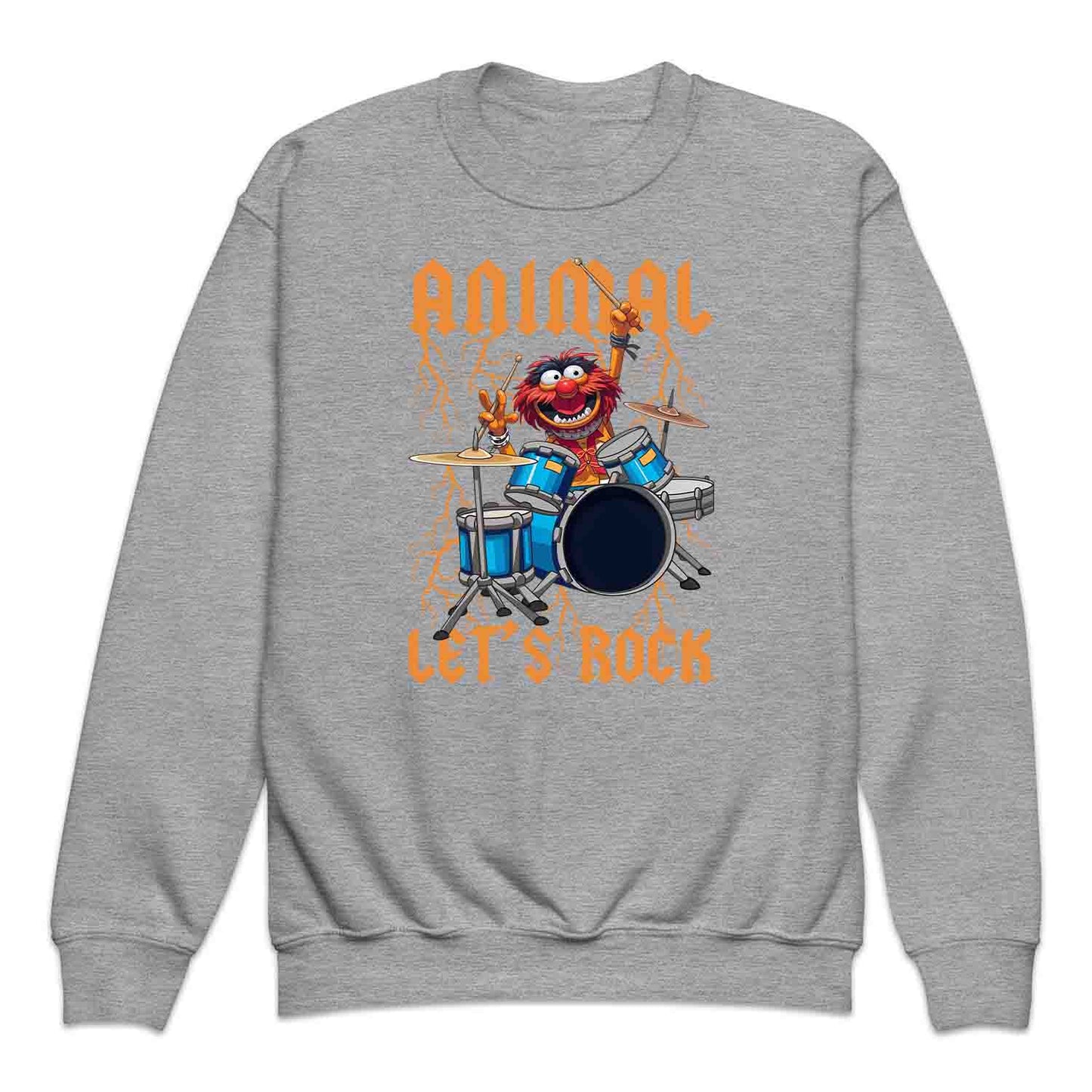 The Muppets Animal Drummer Kids T-Shirt, Jumper & Hoodie – Let’s Rock! Electric Blue Rock Music Fan Apparel | PRODUCT CODE: ADNERWUYO