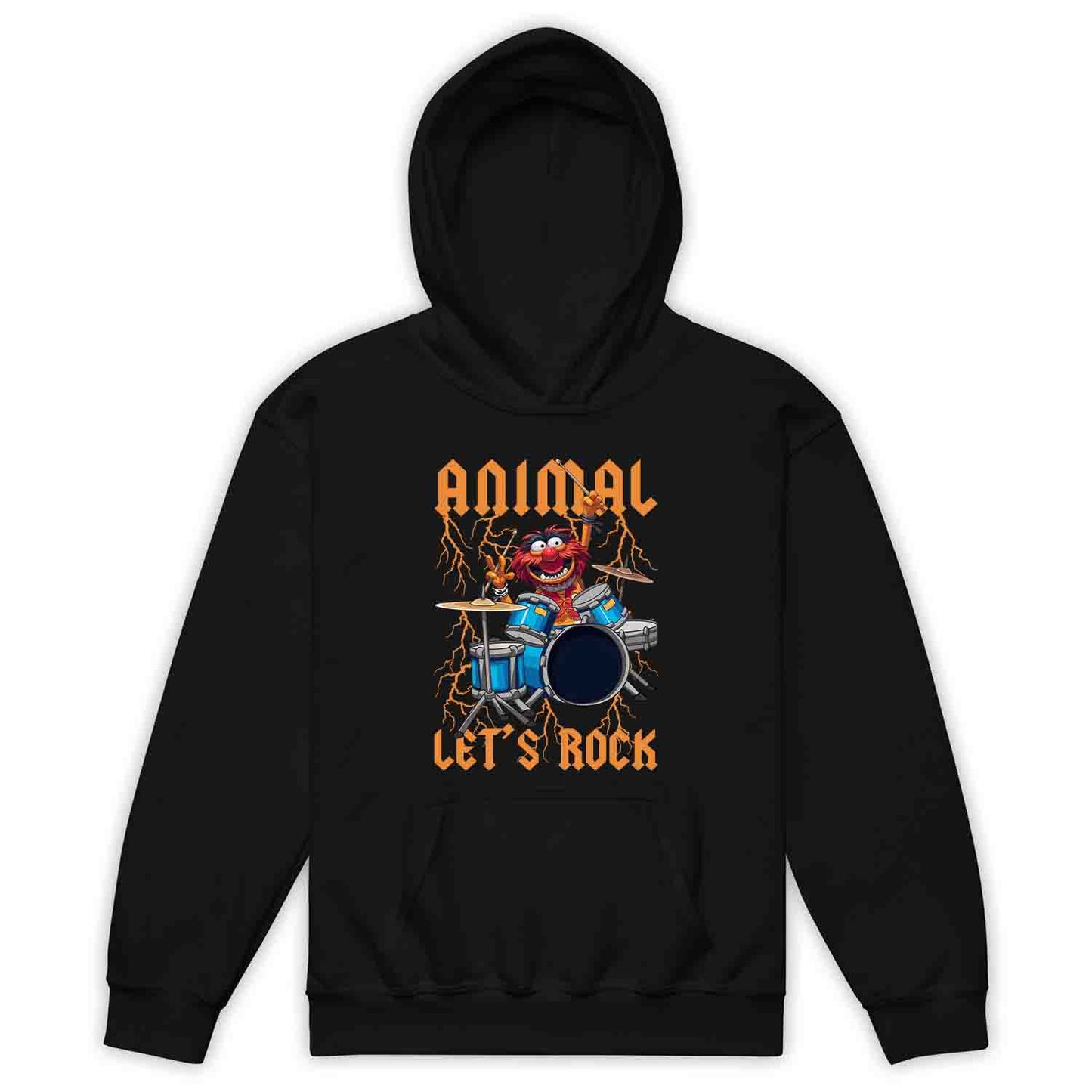 The Muppets Animal Drummer Kids T-Shirt, Jumper & Hoodie – Let’s Rock! Electric Blue Rock Music Fan Apparel | PRODUCT CODE: ADNERWUYO