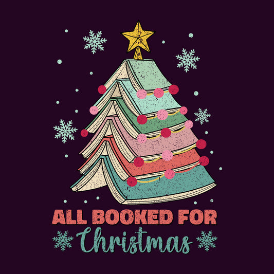 All Booked for Christmas Merry Bookmas Xmas Holiday Reading | PRODUCT CODE: ALBKDEMRSO