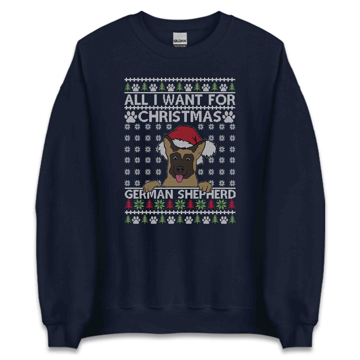 All I Want For Christmas is My German Shepherd Ugly Xmas Dog Lover | PRODUCT CODE:ALWNTCHRTGM