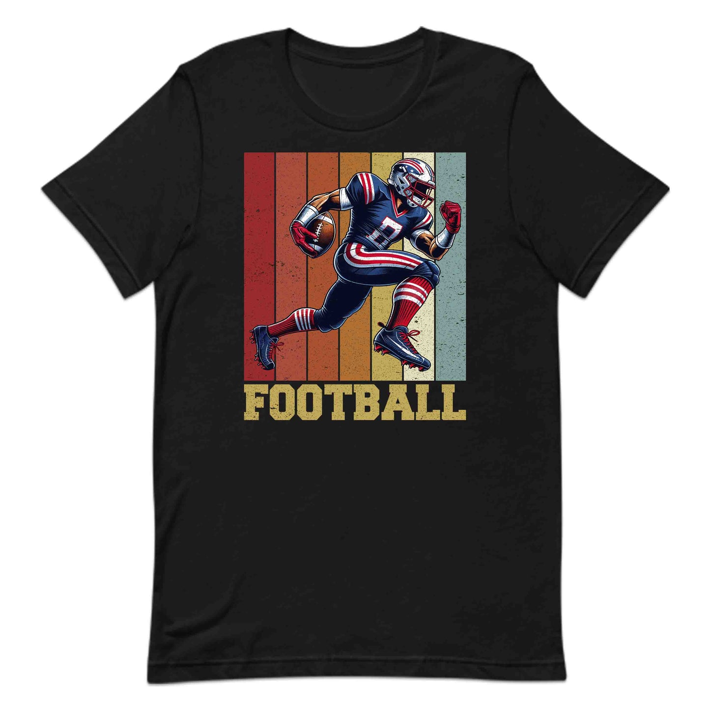 American Football Vintage Football Player Striking Athlete | PRODUCT CODE: AMFTOBLVNGPLS