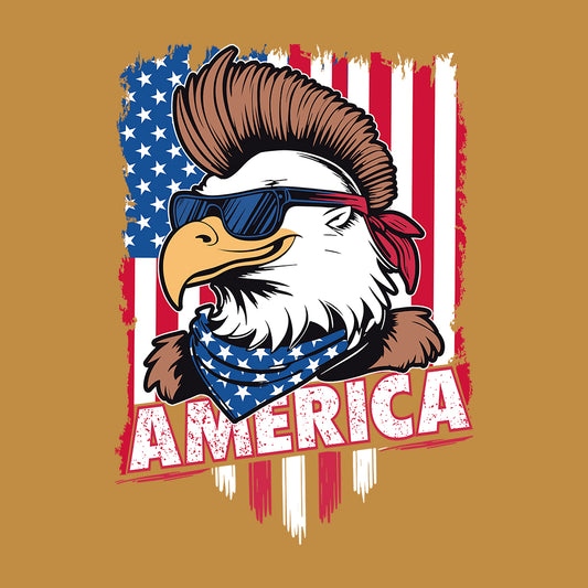 American Flag Bald Eagle Mohawk Sunglasses | PRODUCT CODE: AMRCNFLGB