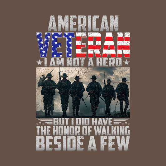 American Veteran The Honor Of Walking Military Appreciation | PRODUCT CODE: AMRVTRHNOW